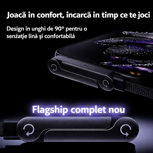 Cablu USB-C 240W cu Suport Pliabil